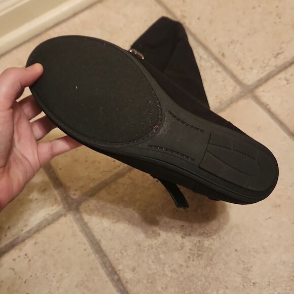 Rampage Women's "Charter" Black Faux Suede Pull-On Winter Boots Size 8.5 - Picture 4 of 9